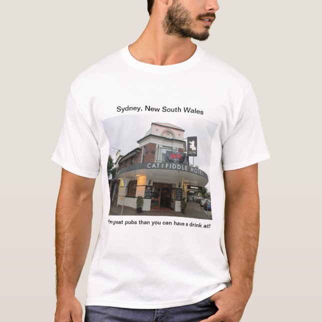 Sydney Pubs: Der T - Shirt Cat and Fiddle (Vorderseite)