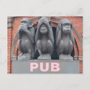 Sydney Pubs: Drei kluge Affen Hotel Postcard Postkarte