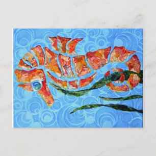 Sydney - Seepferd Collage Postkarte