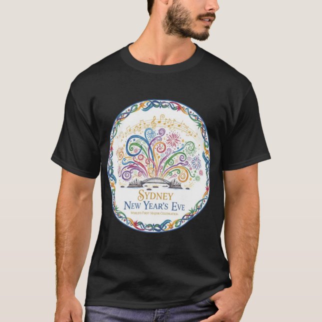 SYDNEY SILVESTER T-Shirt (Vorderseite)