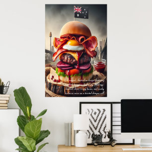 Sydney Sizzle Burger 24 x 36 Poster
