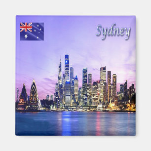 SYDNEY, Skyline, Australien, Ozeanien, Kühlschrank Magnet