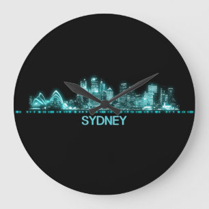Sydney Skyline Große Wanduhr