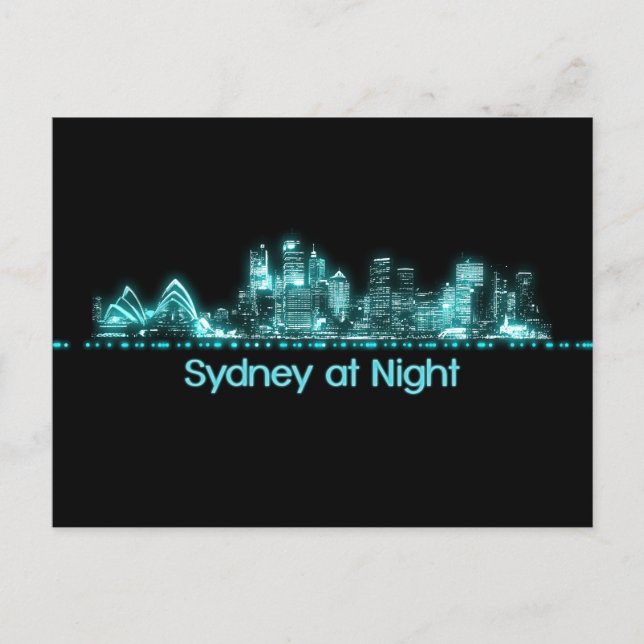 Sydney Skyline Postkarte (Vorderseite)