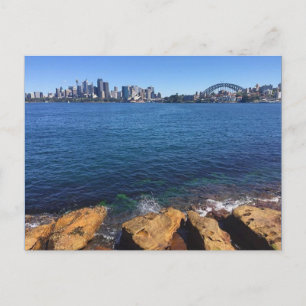 Sydney Skyline Rocks Postkarte