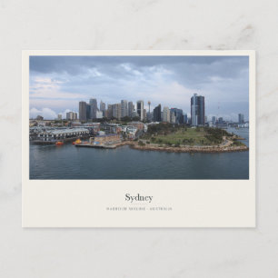Sydney Skyline über dem Hafen Postkarte