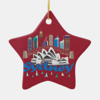 Sydney-Skyline-Verzierung Keramikornament