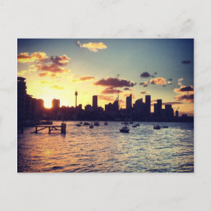 Sydney Sunset Postcard Postkarte