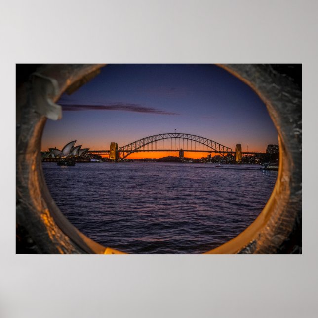 Sydney Sunset Poster (Vorne)