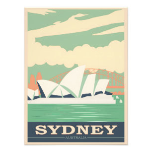 Sydney Vintage-Plakat Fotodruck