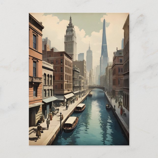 Sydney Vintage-Plakat Postkarte (Vorderseite)