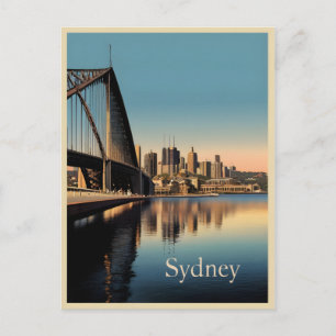 Sydney Vintage-Plakat Postkarte