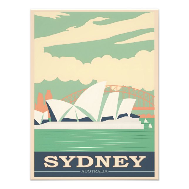 Sydney Vintage Poster (Vorne)