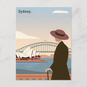Sydney Vintage Postkarte