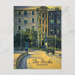 Sydney Vintage The Rocks landschaftliche Reise Postkarte