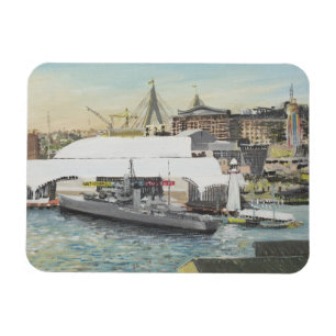 Sydneyseemuseum vom Hotel-Balkon. 1998 Magnet