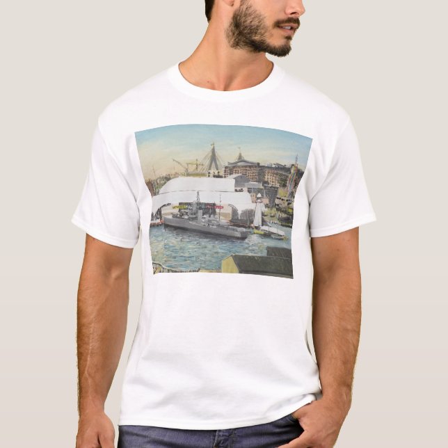 Sydneyseemuseum vom Hotel-Balkon. 1998 T-Shirt (Vorderseite)