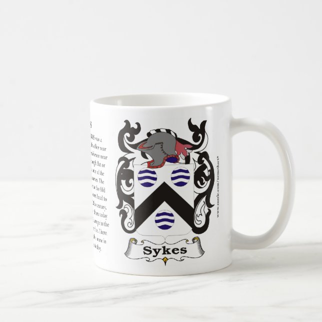 Sykes Familien-Wappen Tasse (Rechts)