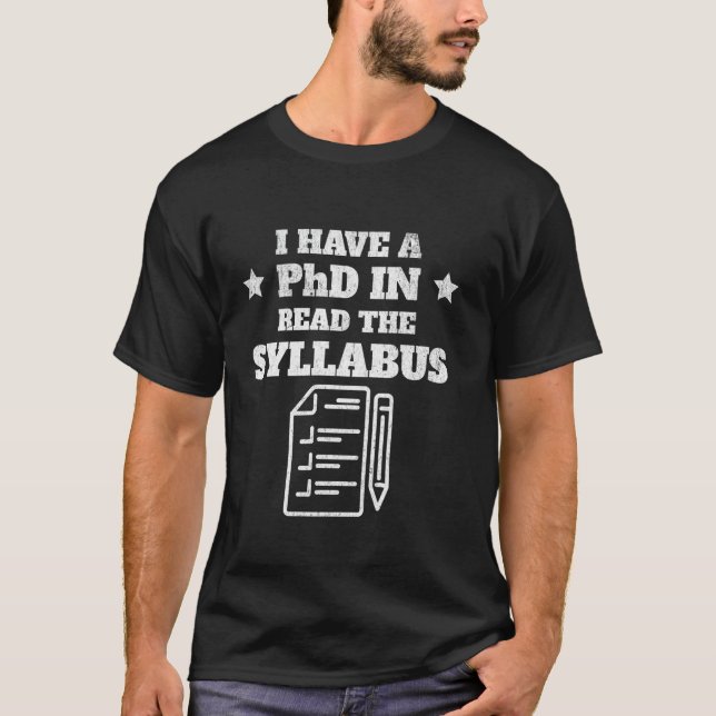 SYLLABUS PROFESSORLEHRER T-Shirt (Vorderseite)