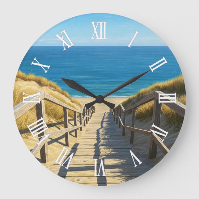 Sylt Deutschland Reise Große Wanduhr (Vorderseite)