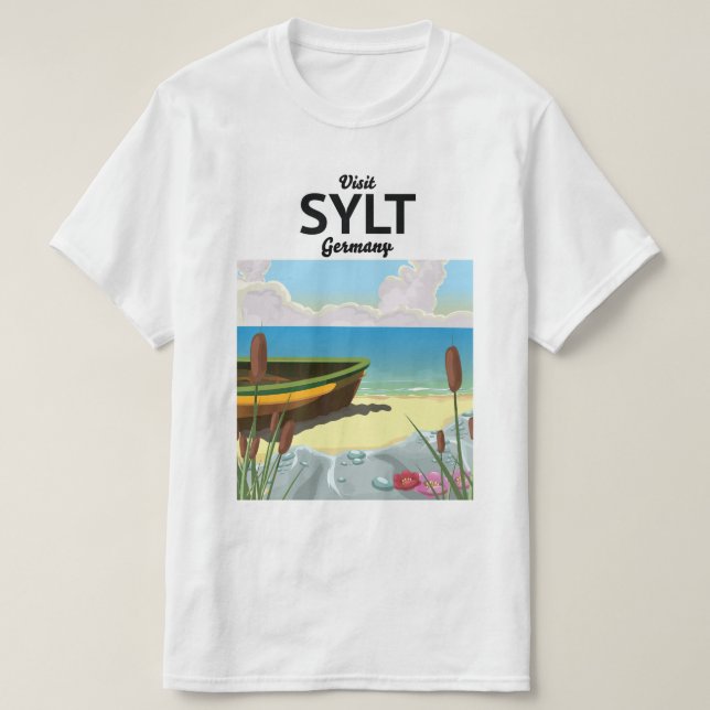 Sylt Germany Reiseplakat T-Shirt (Design vorne)