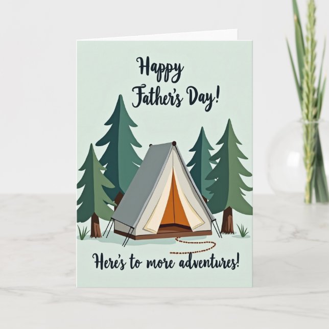 Sylvan Fathers Day Szene Karte (Vorderseite)