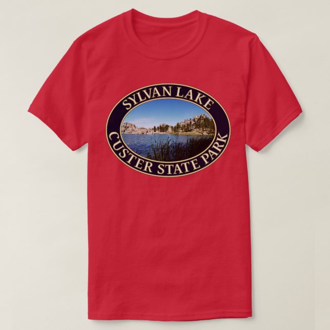 Sylvan Lake am Custer Staat Park in South Dakota T-Shirt (Design vorne)