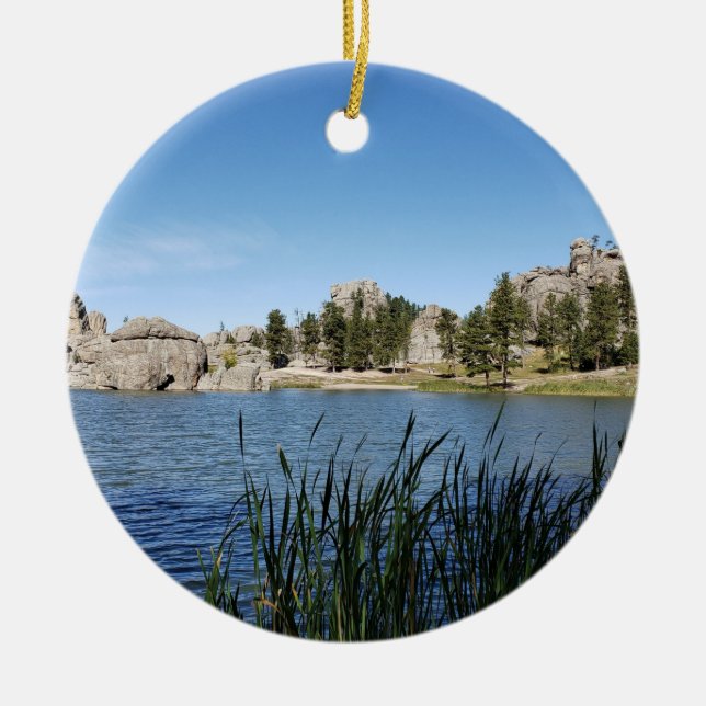 Sylvan Lake, Black Hills, Custer, South Dakota Keramik Ornament (Vorne)