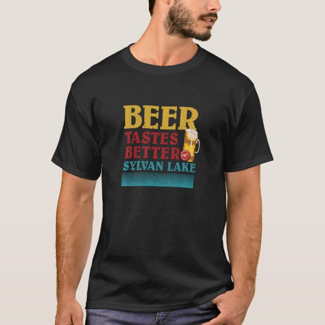 Sylvan Lake Life Biere schmeckt besser T-Shirt (Vorderseite)
