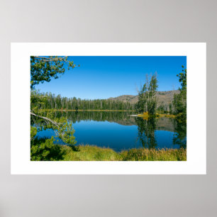 Sylvan Lake Reflection Yellowstone Nationalpark Poster