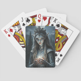 Sylvarae Nightwhisper Fantasy-Elfen-Zauberin-Karte Spielkarten
