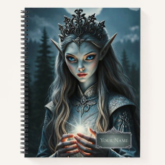 Sylvarae Nightwhisper – Fantasy-Elfen-Zauberin  Notizbuch