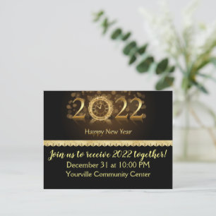Sylvester 2022 postkarte