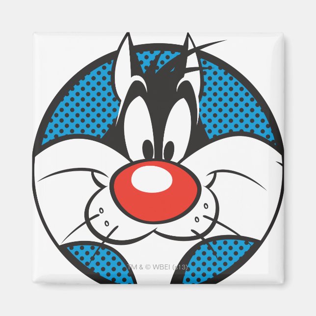 SYLVESTER™ Dotty-Symbol Magnet (Vorne)