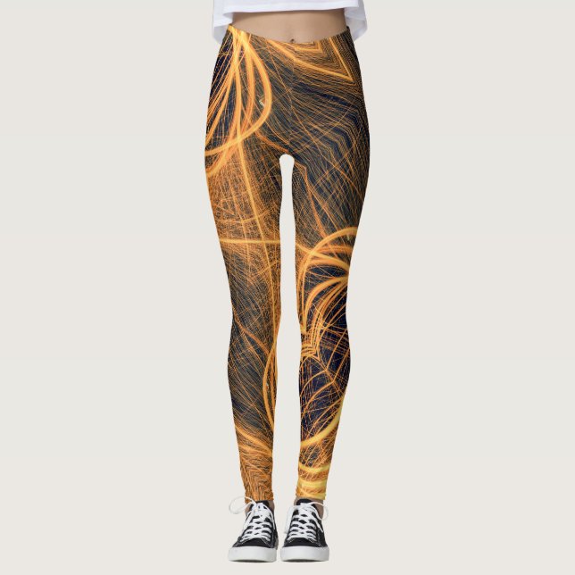 Sylvester Fireworks - Power Yoga Leggings (Vorderseite)