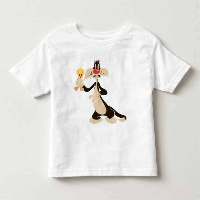 SYLVESTER™ mit TWEETY™ Kleinkind T-shirt (Vorderseite)