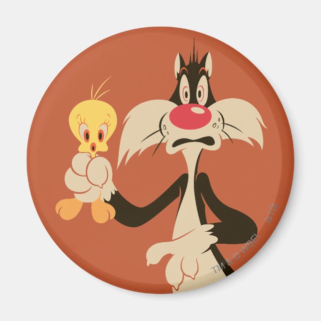 SYLVESTER™ mit TWEETY™ Magnet (Vorne)
