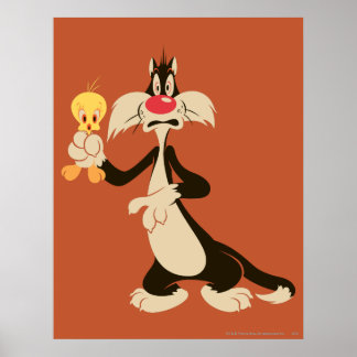 SYLVESTER™ mit TWEETY™ Poster