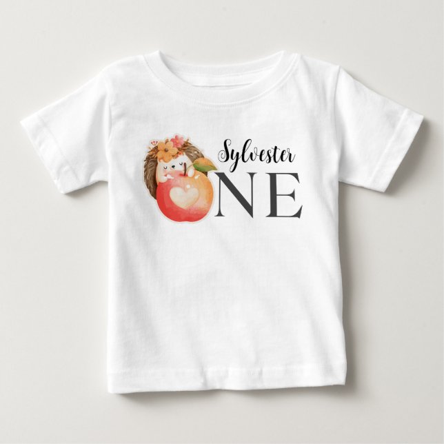 Sylvester One baby girl First Birthday Party T-shirt (Vorderseite)