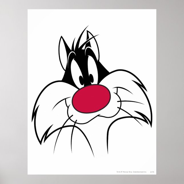 SYLVESTER™ Red Nose Face Poster (Vorne)