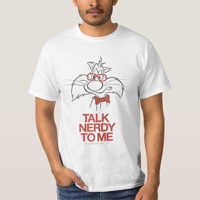 SYLVESTER™ - Sprechen Sie Nerdy mit mir T-Shirt (Vorderseite)