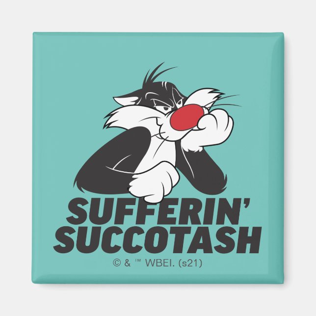 SYLVESTER™ "Sufferin' Succotash" Sulfit Magnet (Vorne)