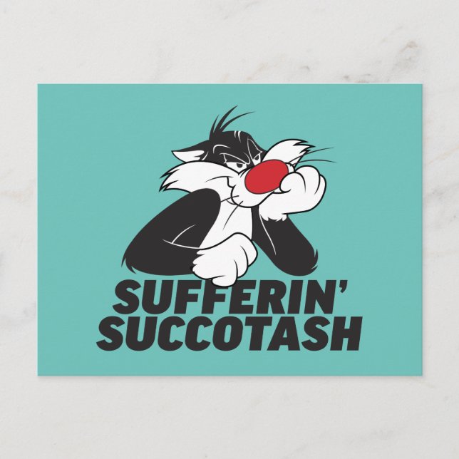 SYLVESTER™ "Sufferin' Succotash" Sulfit Postkarte (Vorderseite)