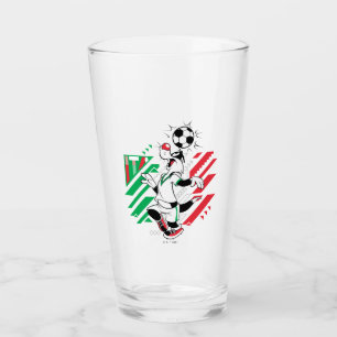 SYLVESTER™ Team Italien Fußball-Grafik Glas