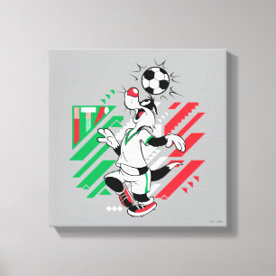 SYLVESTER™ Team Italien Fußball-Grafik Leinwanddruck
