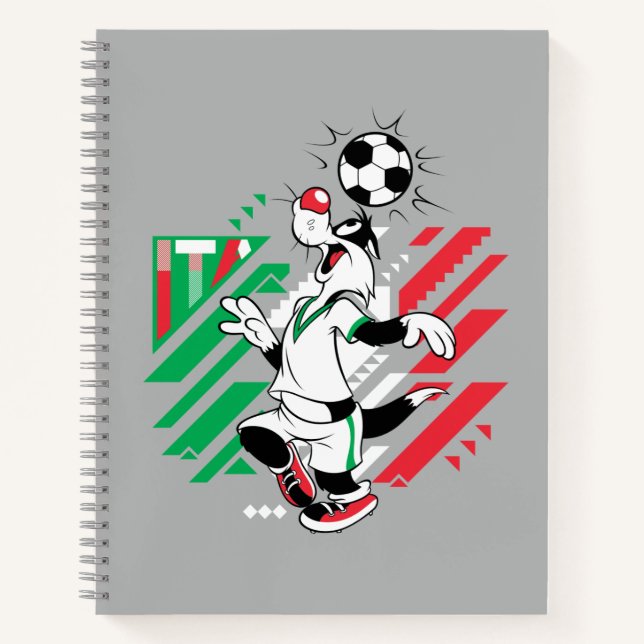 SYLVESTER™ Team Italien Fußball Grafik Notizbuch (Vorderseite)