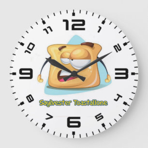 Sylvester Toastallone Große Wanduhr