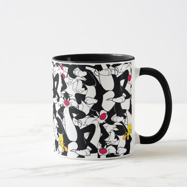 SYLVESTER™- & TWEETY™-Muster Tasse (Rechts)