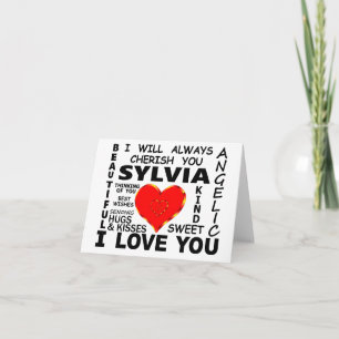 Sylvia ich liebe dich karte