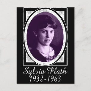 Sylvia Plath Postkarte